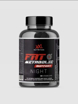 XXL Nutrition FAT Metabolic Support Night riebalų apykaitos palaikymui (naktinis) – kapsulės geresniam miegui ir atsipalaidavimui