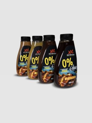 XXL Nutrition 0% Sirupas 425ml – nulio kalorijų skonio sirupas svorio kontrolei ir sveikam maistui gaminti
