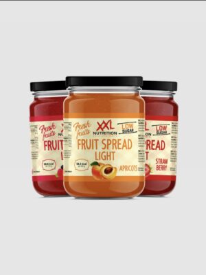 XXL Nutrition FRUIT SPREAD Nekaloringa vaisių užtepėlė – maisto užtepėlė svorio kontrolei ir sveikam užkandžiavimui