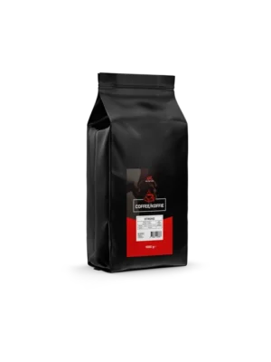 XXL Nutrition Coffee kavos pupelės 1 kg pakuotė, du kavos mišinių variantai Café Crème ir Strong