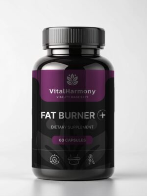 VitalHarmony VH.Nutra FAT BURNER PLUSS Svorio metimui – kapsulės svorio kontrolei ir riebalų apykaitai
