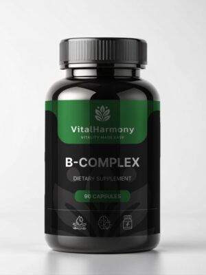 VitalHarmony VH.Nutra B-Complex - B grupės vitaminų kompleksas – kapsulės smegenų veiklai ir koncentracijai