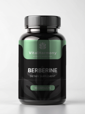 VitalHarmony VH.Nutra Berberine - Berberinas maisto papildas 500mg – kapsulės svorio kontrolei ir riebalų apykaitai