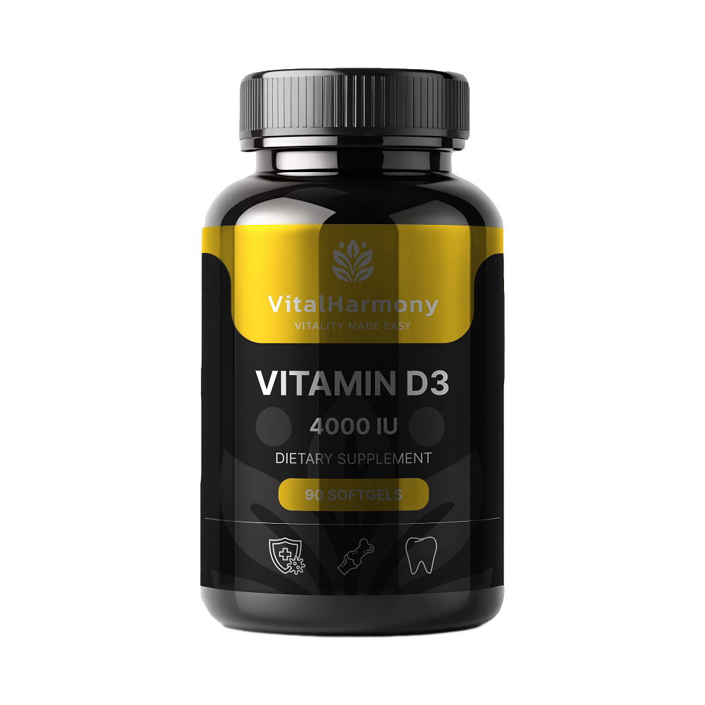 VitalHarmony Vitaminas D3 4000 IU 1 VitalHarmony Vitaminas D3 4000 IU