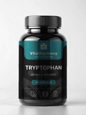 VitalHarmony VH.Nutra Tryptophan - prisideda prie serotonino gamybos – kapsulės geresniam miegui ir atsipalaidavimui
