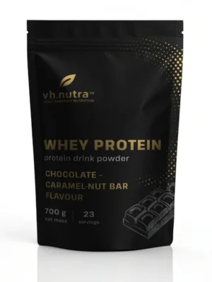 VitalHarmony VH.Nutra WHEY baltymai 700 g — išrūgų baltymų mišinys – baltymų milteliai raumenims ir sportinei veiklai