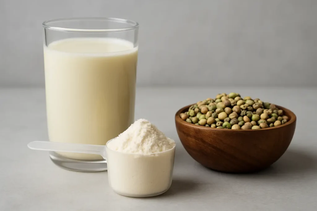 Išrūgų baltymai ar augaliniai baltymai – palyginimas raumenų auginimui ir veganams