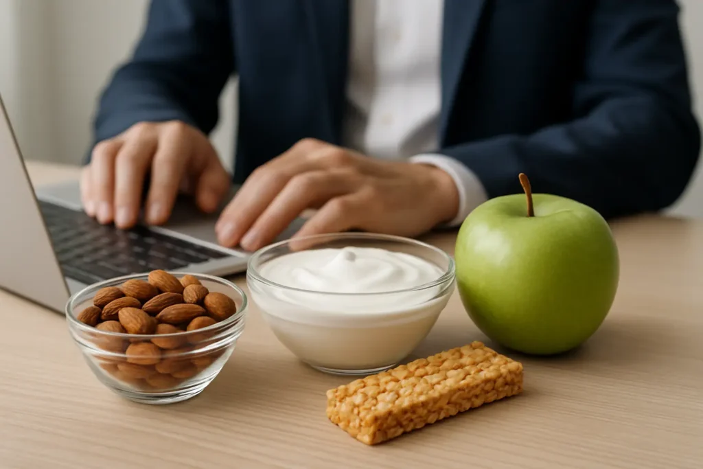 Užkandžiai, kurie dirba tavo tikslams – sveiki užkandžiai energijai, sotumui ir atsistatymui (varškė, jogurtas, riešutai, baltyminiai batonėliai)