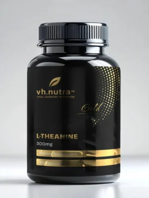 VitalHarmony VH Nutra L Teaninas 300 mg 90 kapsulių maisto papildas ramybei ir koncentracijai