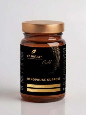 VitalHarmony VH.Nutra Menopause Support – menopauzės palaikymo kapsulės su isoflavonais moterims, 30 kapsulių pakuotė