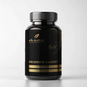 VitalHarmony VH.Nutra Selenium SeLECT® – organinio seleno su vitaminu E kapsulės skydliaukei ir imunitetui, 90 kapsulių pakuotė