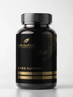 VitalHarmony VH.Nutra Eyes Support – regėjimo palaikymo kapsulės su liuteinu ir zeaksantinu akių sveikatai, 60 kapsulių pakuotė