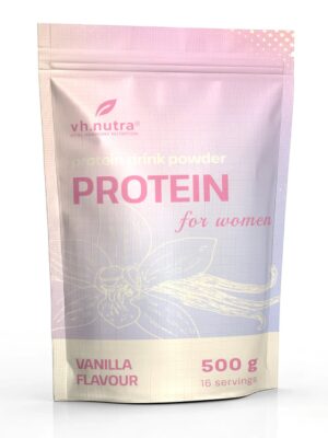 VitalHarmony VH.Nutra Baltymai Moterims – baltymų mišinys su grožio ingredientais moterims, 500 g pakuotė