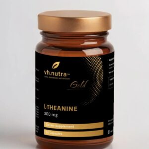 VitalHarmony VH.Nutra L-Teaninas 300 mg – ramybės ir koncentracijos kapsulės be mieguistumo, 30 kapsulių pakuotė