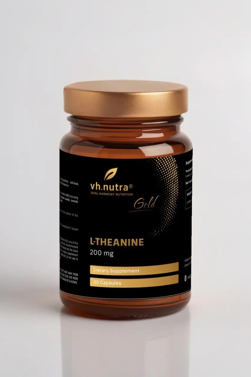 VH.Nutra L-Teaninas 200 mg – ramybei ir koncentracijai (30 kapsulių) 1 VitalHarmony VH.Nutra L-Teaninas 200 mg – ramybei ir koncentracijai (30 kapsulių)