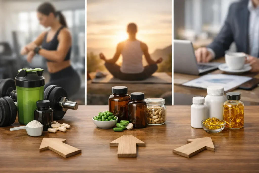 Kaip rinktis papildų rinkinius pagal tikslą