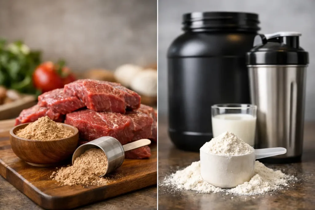 Beef baltymai ar whey - ką rinktis?