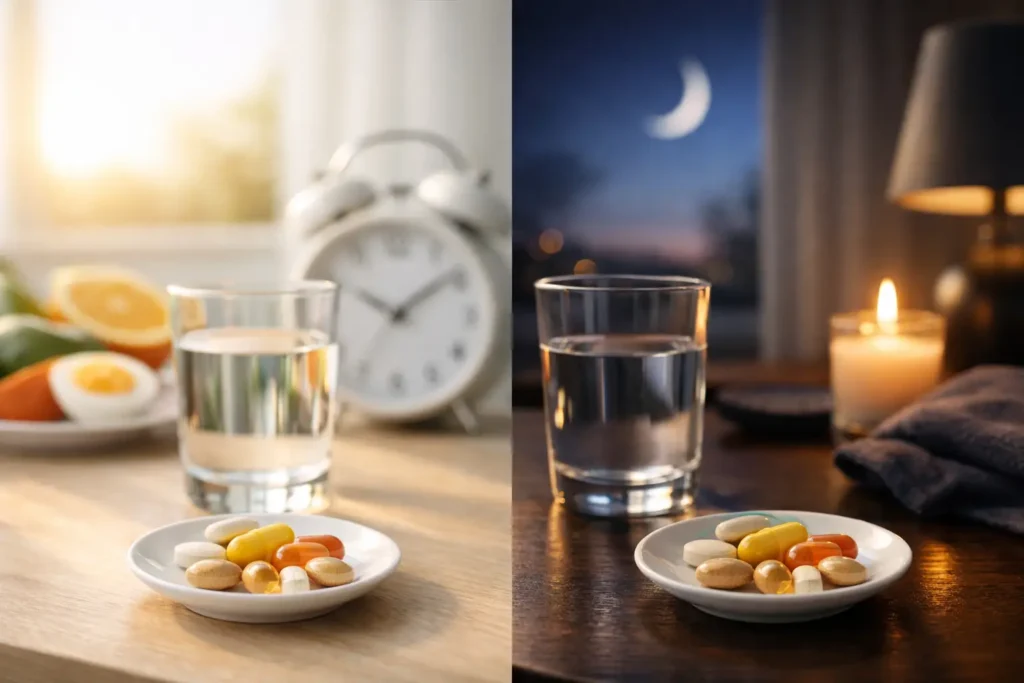 Kada gerti multivitaminus ryte ar vakare
