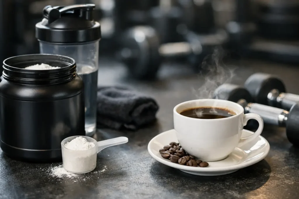 Pre workout ar kava prieš treniruotę?