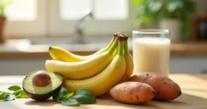 Kalis: 7 Naudos Kraujospūdžiui, Raumenims ir Širdžiai 1 Kalis – kalio turtingi produktai: bananai, avokadai ir saldžiosios bulvės