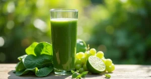 Spirulina: 7 Naudos Energijai, Imunitetui ir Detoksikacijai 2 Spirulina – žaliųjų dumblių kokteilis su šviežiais žalumynais